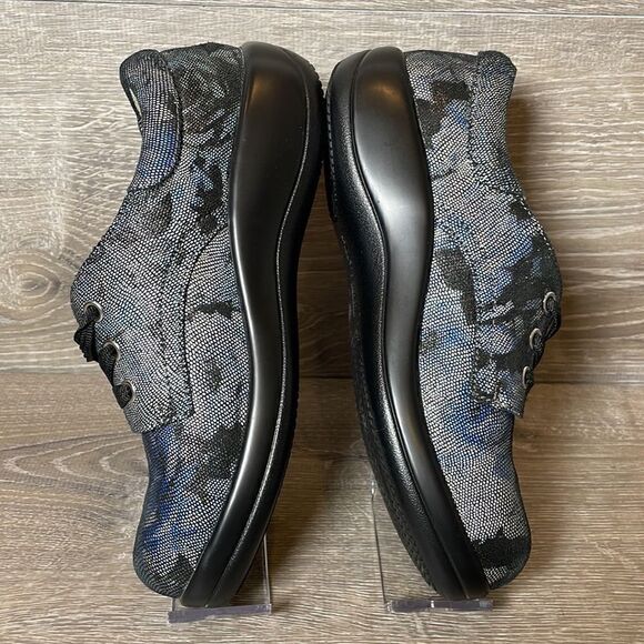 Alegria Kimi PRO Stone Roses Womens Sz 6-6.5/EU 36M Leather Metallic Floral Shoe - Picture 10 of 12
